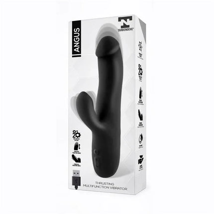 Angus Vibrator with Thrusting Movement 2 Motors Silicone USB in packaging