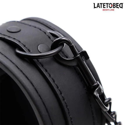 Close-up of Ankle Restraints Neoprene Adjustable in black with sleek design.
