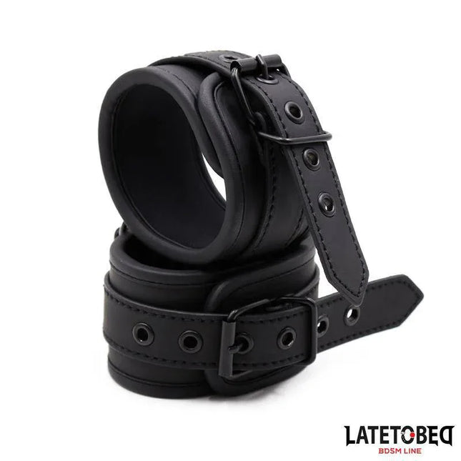 Black Ankle Restraints Neoprene Adjustable for comfort and sensory play