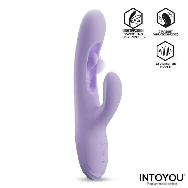 Annia G-Spot Vibrator with Internal Wiggling featuring three motors, customizable modes, and ergonomic design by INTOYOU