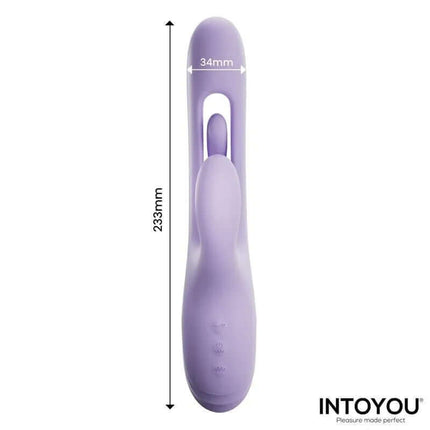 Annia G-Spot Vibrator with Internal Wiggling by INTOYOU, featuring curved design and three motors for customizable pleasure