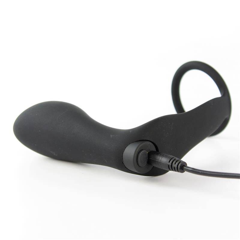 Ansel Anal Plug with Vibration and Cock Ring USB Silicone - secretsextoys.store