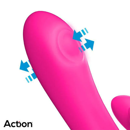 Close-up of the Antony Double Tapping and Finger Wiggling Vibe highlighting triple-function and customizable controls.