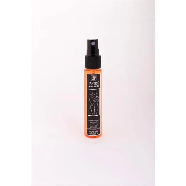 Aphrodisiac Tantric Oil Cinnamon 30 ml bottle for sensual massages and intimate experiences.