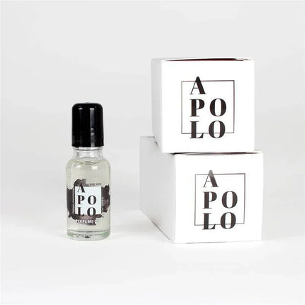 Apolo Oil Pheromones Perfume 20 ml bottle and packaging with sophisticated design.