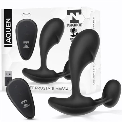 Aquen Prostate and Perineum Stimulator Liquid Silicone Remote Control Magnetic USB with dual-action design and premium silicone.