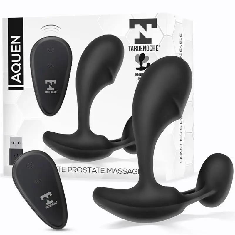 Aquen Prostate and Perineum Stimulator Liquid Silicone Remote Control Magnetic USB - secretsextoys.store