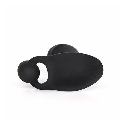 Aquen Prostate and Perineum Stimulator Liquid Silicone Remote Control Magnetic USB, waterproof and USB rechargeable, black color