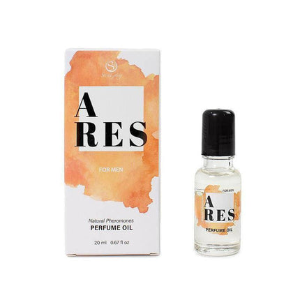 Ares Natural Pheromones Perfume Roll-on 20 ml bottle and packaging for women with seductive and alluring scent.