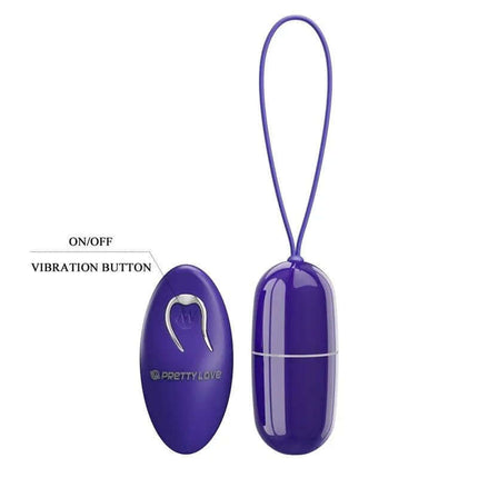Arvin Youth Egg Vibrator with Remote featuring 12 vibration functions, durable ABS plastic, and discreet design for intimate play.