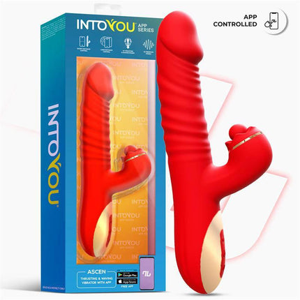 Ascen Thrusting and Waving Vibe with App Magnetic USB in packaging from Intoyou App Series
