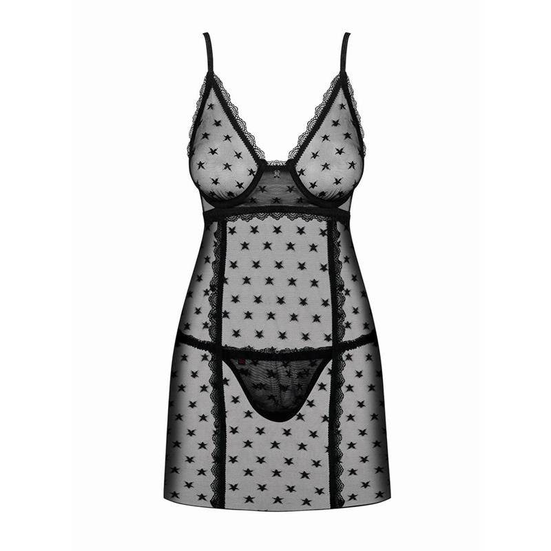 Astralya Sheer Babydoll With Thong - secretsextoys.store