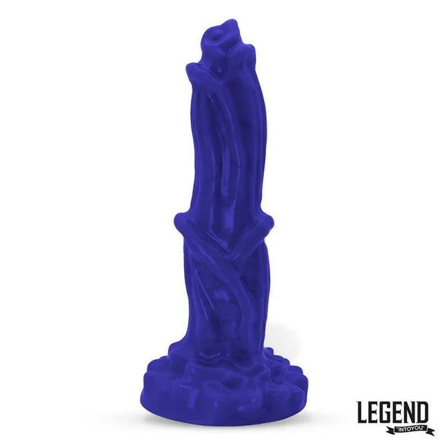 Athex Liquid Silicone Dildo 22,3 cm in smooth, body-safe material designed for comfort and luxury by Legend Dildos. Rose-inspired design.