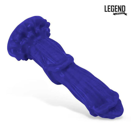 Athex Liquid Silicone Dildo 22,3 cm in blue, crafted from body-safe liquid silicone for a luxurious and smooth experience.
