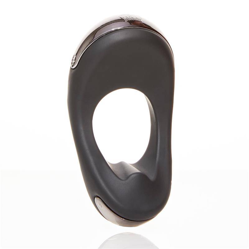 Atom Plus Virbrating Penis Ring and Perianal Stimulator Black - secretsextoys.store