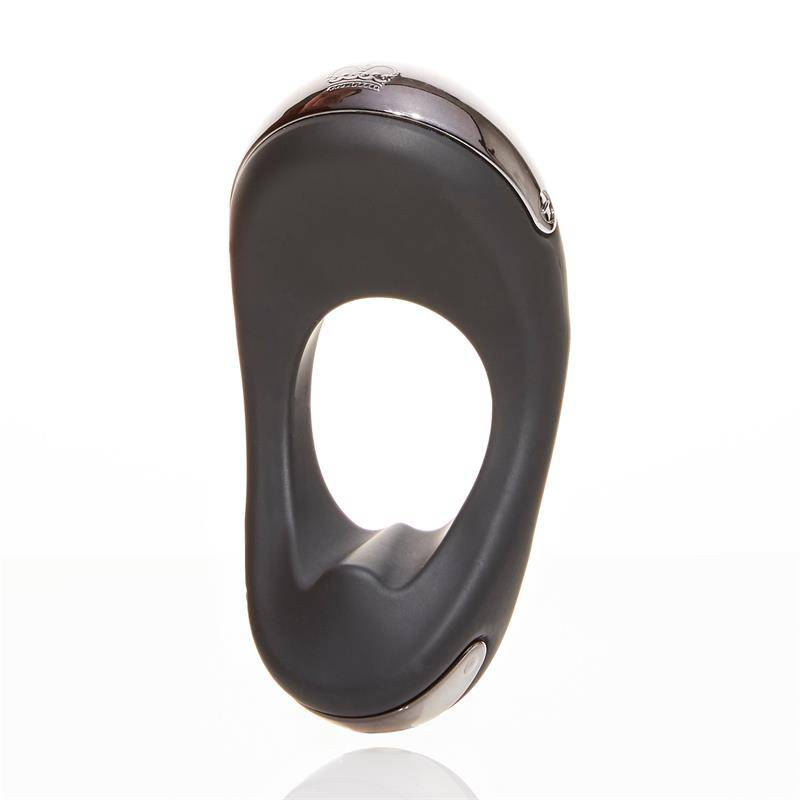 Atom Plus Virbrating Penis Ring and Perianal Stimulator Black - secretsextoys.store