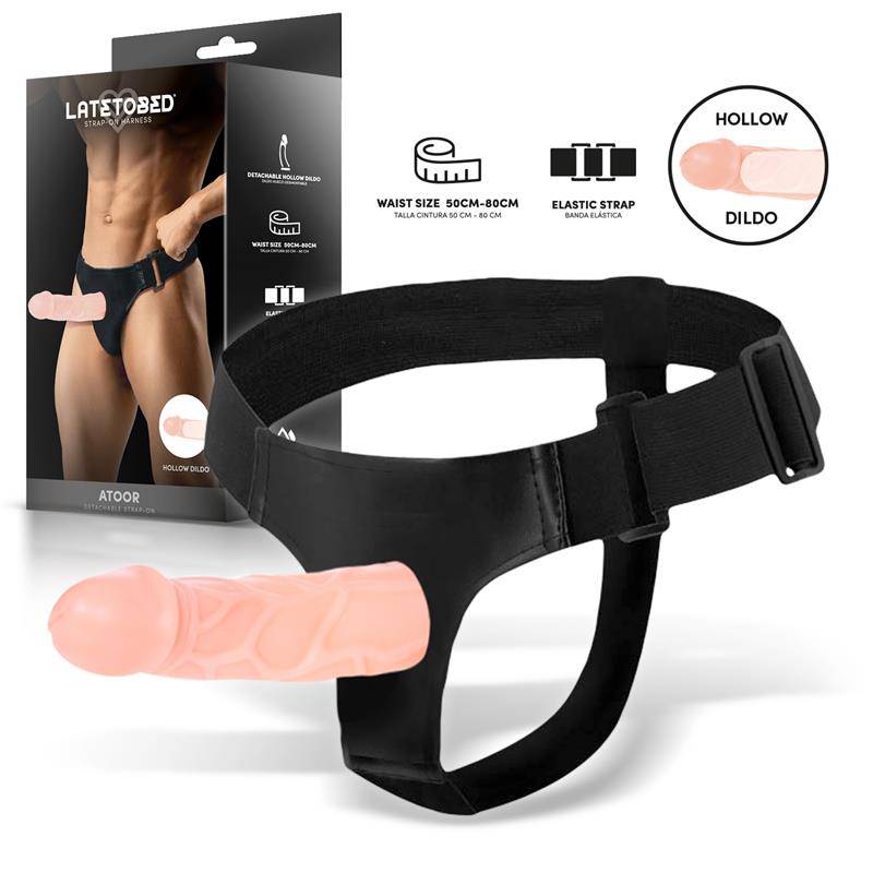 Atoor Detachable Strap - On with Hollow Dildo - secretsextoys.store
