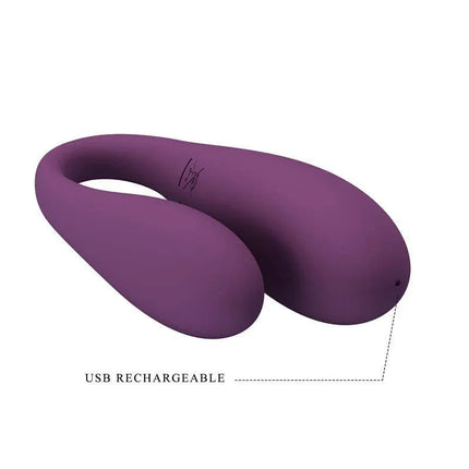 August Vibrador de Parejas App Remote Lila CL12 in lilac, rechargeable couples vibrator