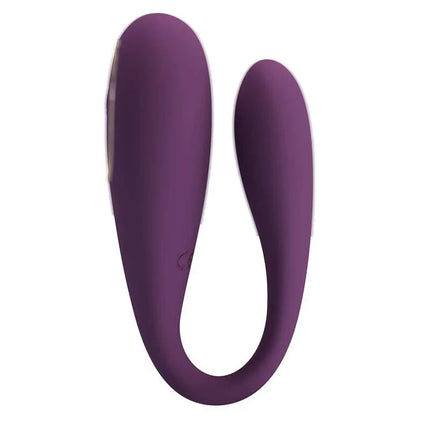 August Vibrador de Parejas App Remote Lila CL12 premium silicone couples vibrator in lilac color with smartphone app control.