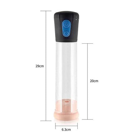 Automatic Penis Pump Maximizer Worx VX4 Vagina with transparent acrylic cylinder and adjustable suction, 29cm height