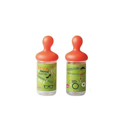 Babby Bottle with Teat Medium 360 ml, green playful costume accessory with medium teat, pack of two