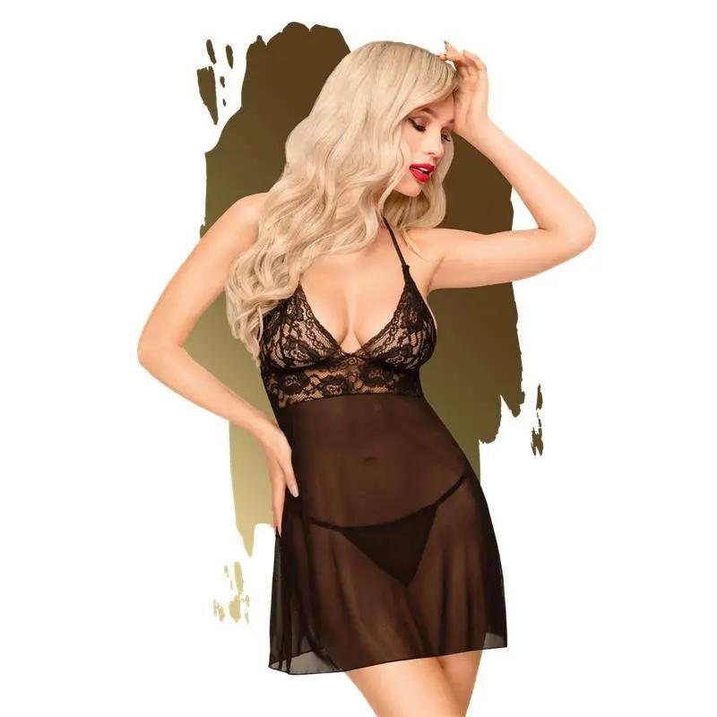 Babydoll Bedtime Story Black - secretsextoys.store