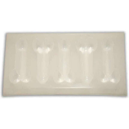 Mold for penis-shaped ice cubes, designed for the Bachelorette Party Ice Bucket, a fun centerpiece for adult celebrations.