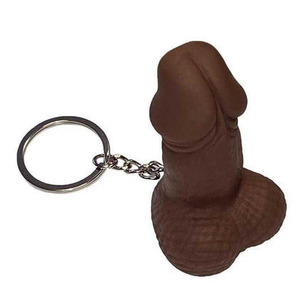 Bachelorette Party Penis Whistle Keychain in soft rubber, a fun party favor accessory with keyring attachment.
