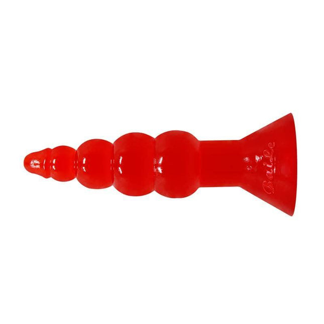 Baile Bulbous Shaped Butt Plug Orange with graduated bulb design for escalating fullness and secure play.