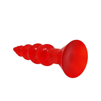Baile Bulbous Shaped Butt Plug Orange with graduated bulb design for enhanced anal stimulation and comfortable hands-free play.