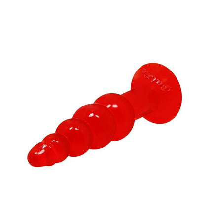 Baile Bulbous Shaped Butt Plug Orange with graduated bulb design for enhanced pleasure.