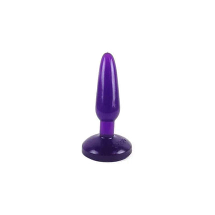 Baile Butt Plug Purple flexible anal plug with suction base, 14 cm long, ideal for comfortable wear and targeted stimulation.