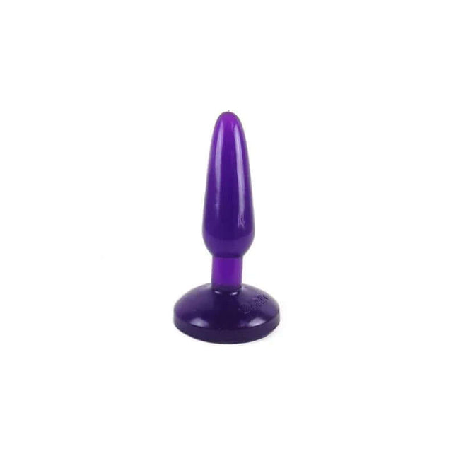 Baile Butt Plug Purple flexible anal plug with suction base, 14 cm long, ideal for comfortable wear and targeted stimulation.