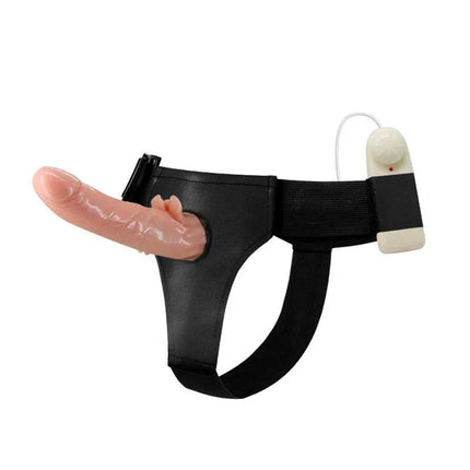 Baile Dildo Strap-On with Remote Control 18 cm featuring realistic design and adjustable harness.