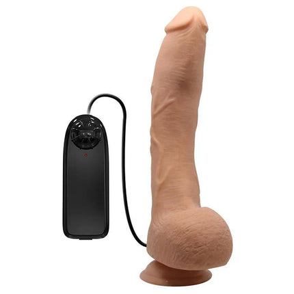 Baile Dildo with Suction Cup and Vibration for hands-free pleasure and precise G-spot stimulation in realistic design