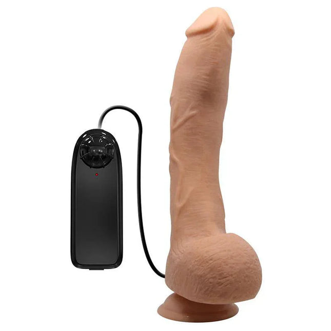 Baile Dildo with Suction Cup and Vibration for hands-free pleasure and precise G-spot stimulation in realistic design