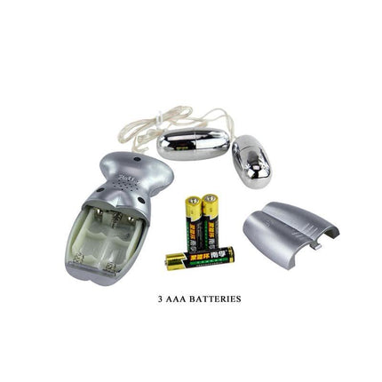 Baile Masturbator Japanese School Girl with dual vibrating eggs and remote control, includes 3 AAA batteries for versatile pleasure.