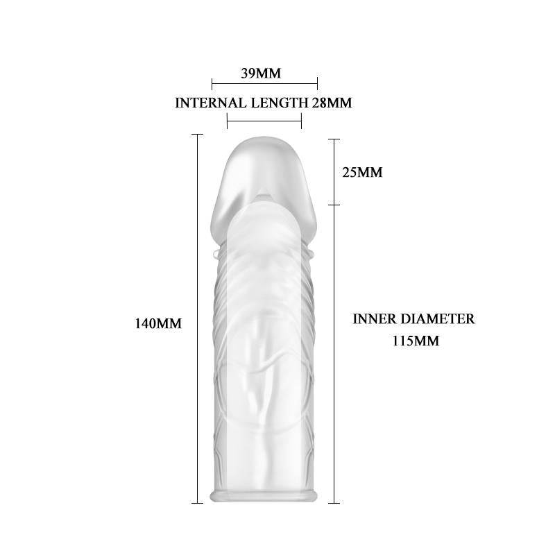 Baile Penis Sleeve Clear - secretsextoys.store