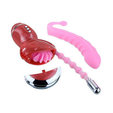 Baile Stimulator Rolling Fun II with interchangeable attachments for versatile G-spot stimulation.