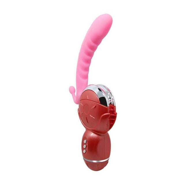 Baile Stimulator Rolling Fun II pink G-spot vibrator with ergonomic design for targeted pleasure and intense sensation.