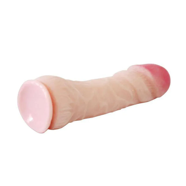 Baile Suction Cup Dildo Flesh 23.5 cm with realistic texture and color for hands-free use.