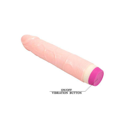 Baile Vibe Flesh beginner-friendly vibrator with realistic texture and easy-to-use on/off vibration button