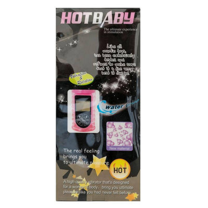 Packaging of Baile Vibe Hot Baby powerful internal massage vibrator with 8 functions and water-resistant features.