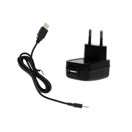 USB wall charger with detachable cord for charging electronic devices