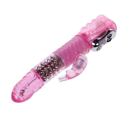 Baile Vibe Pink stimulator with textured design and insider beads for customizable pleasure.