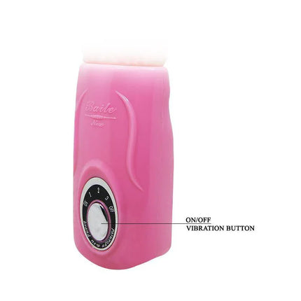 Baile Vibe with Vibrating Bullet pink stimulator with on/off vibration button