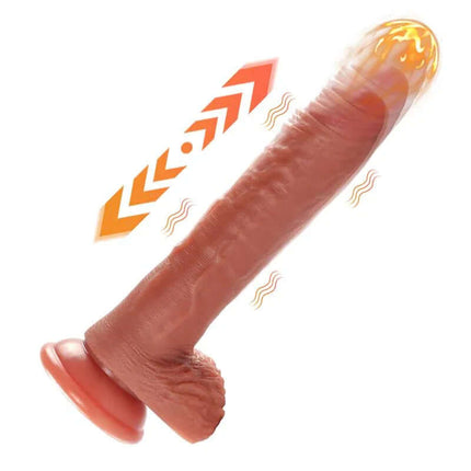 Baird Dildo with Thrusting and Vibratiion 8.07 featuring vibrating and thrusting functions for enhanced pleasure