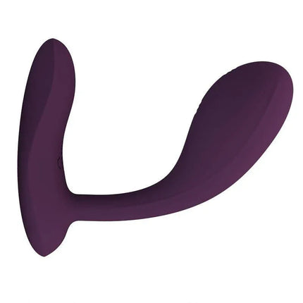 Baird G-Spot Vibrator wih App, ergonomic design in deep purple silicone