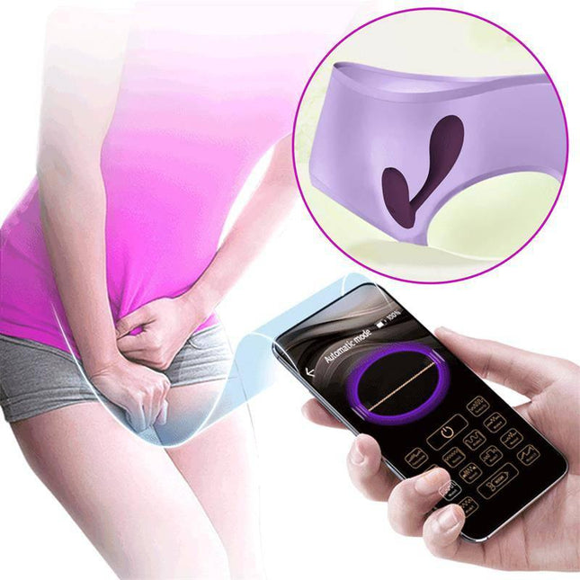 Baird G-Spot Vibrator wih App showing ergonomic design with app interface for remote play.