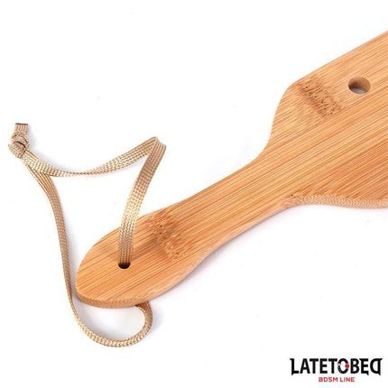 Bamboo paddle 34 cm from Latetobed BDSM Line with durable design and natural materials for intense consensual play. Adult accessory.
